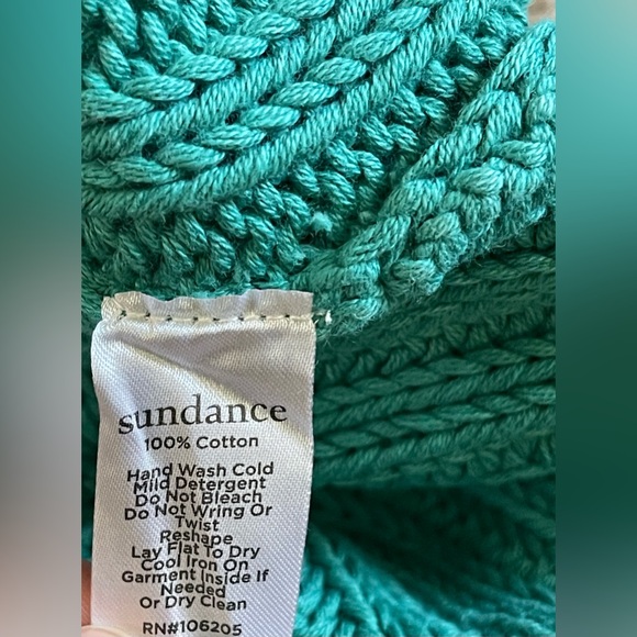 NWT Sundance Aveline Crochet Sea Green Business Casual Cardigan Size Small - Picture 8 of 8